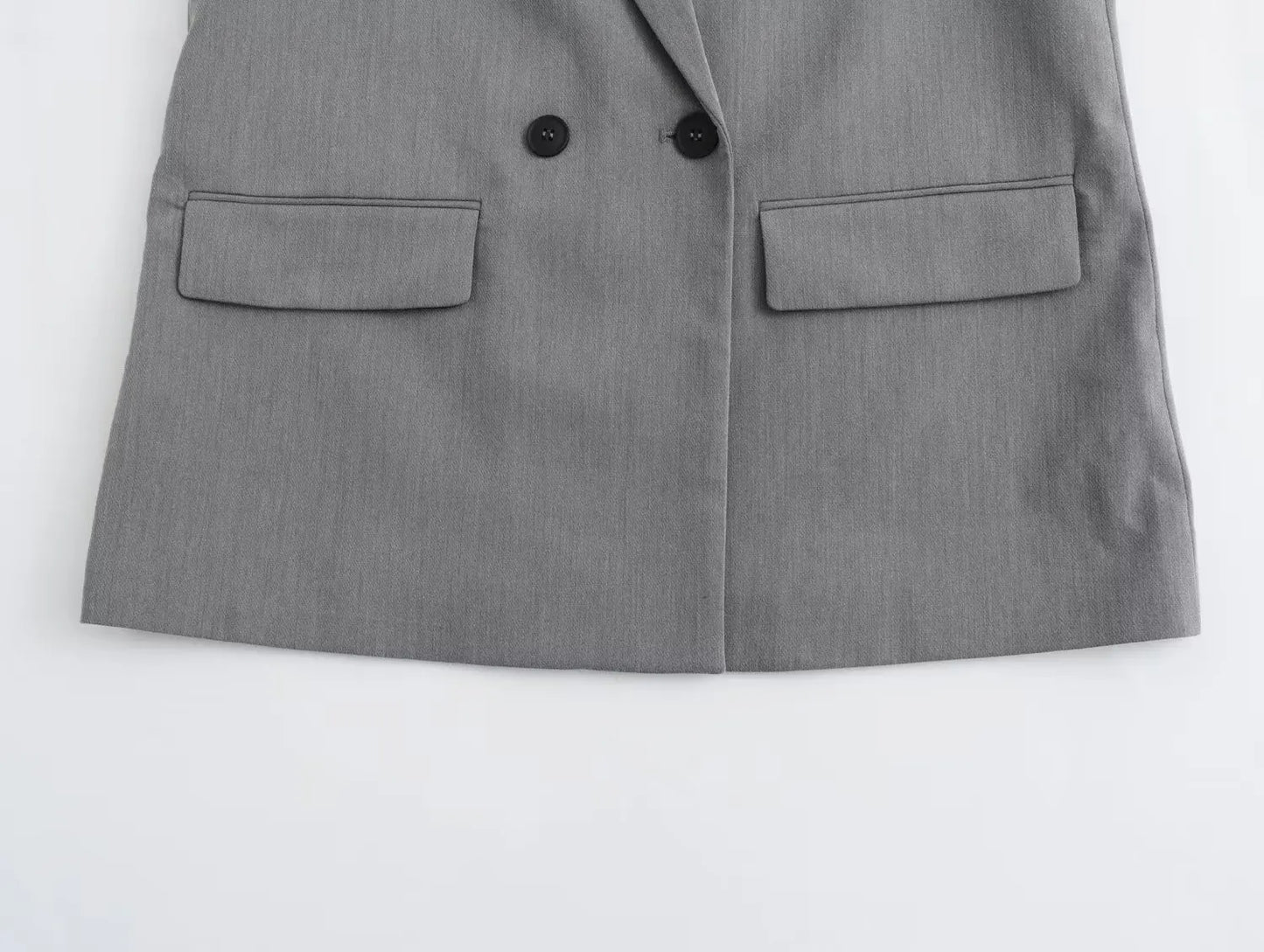 Trendy Oversize Grey Blazer for Winter