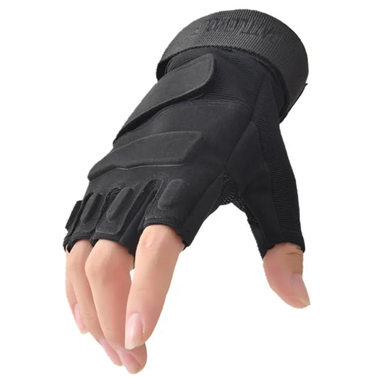 Fingerless Tactical Gloves – Anti-Slip for Fitness & Cycling