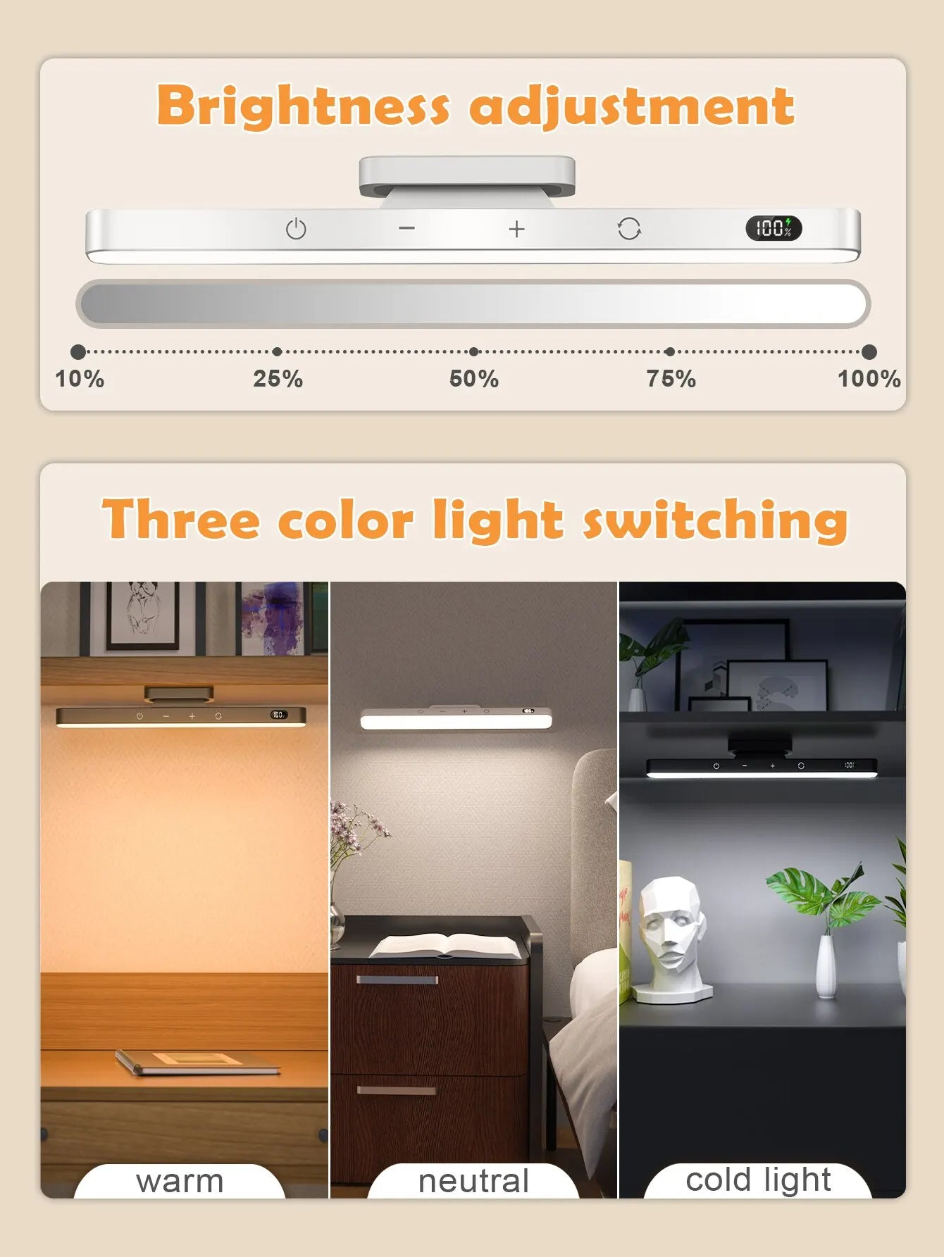 Magnetic LED Touch Desk Lamp