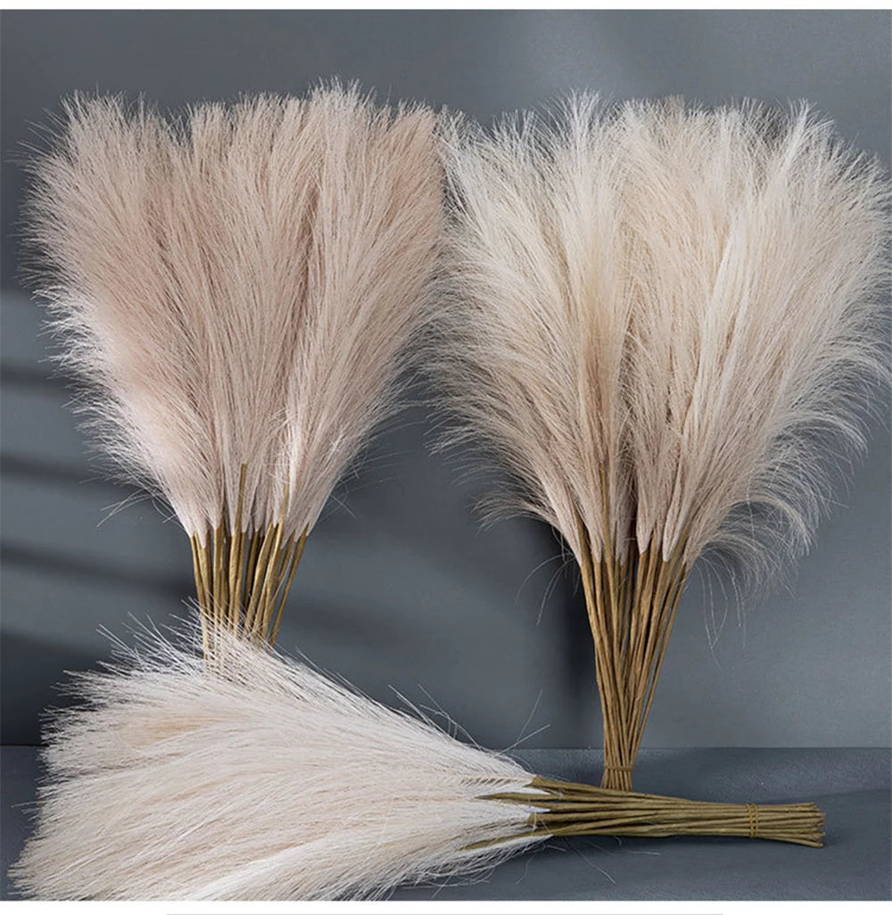 Fluffy Pampas Grass Boho Decor Artificial Flowers