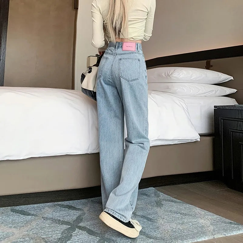 Chic High Waist Loose Wide Leg Jeans for Women