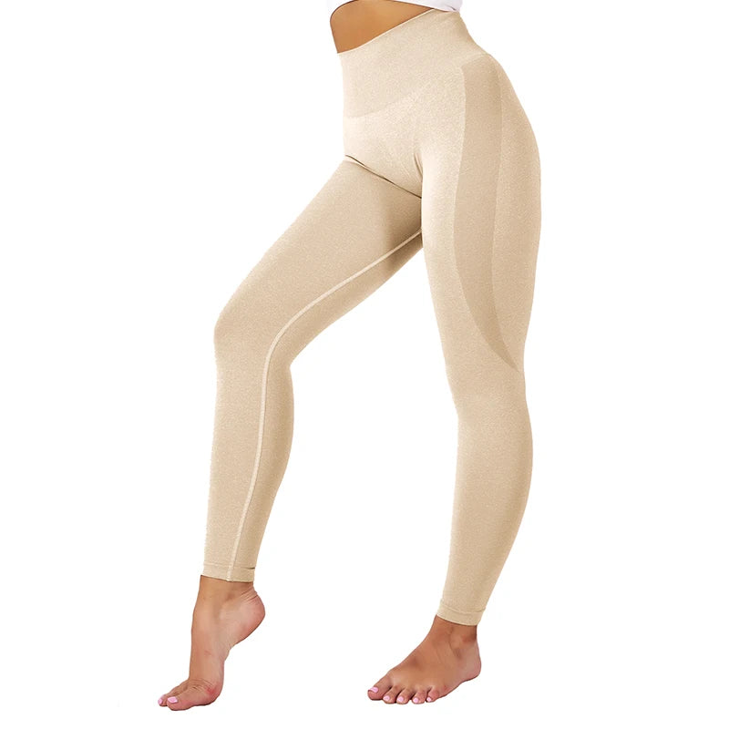 NVGTN – Gefleckte, nahtlose Leggings aus Lycra-Spandex