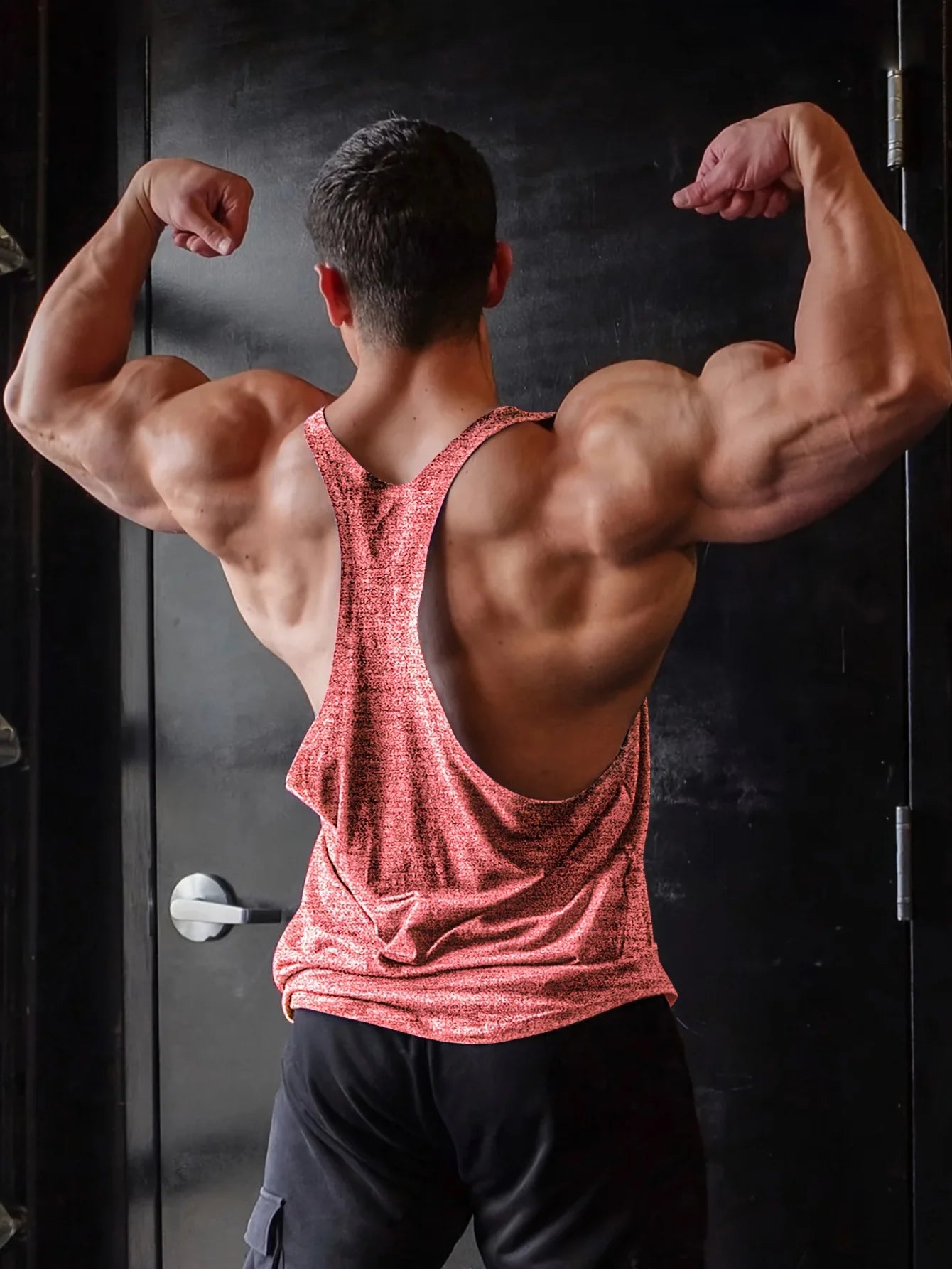 Men's Bodybuilding Sport Loose Crossbar Quick Dry Work Tank Top