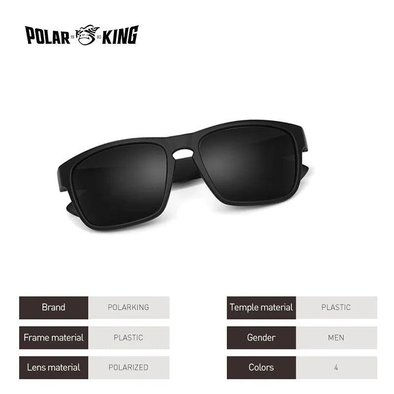 Quadratische Sonnenbrille aus polarisiertem Kunststoff für Herren