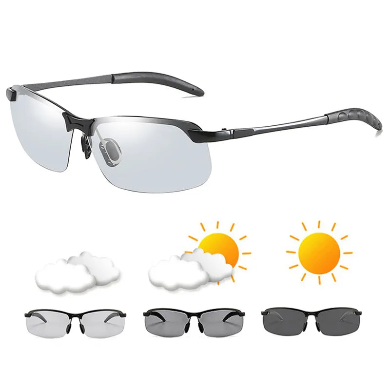 Men's Polarized Photochromic Day Night Vision Sunglasses