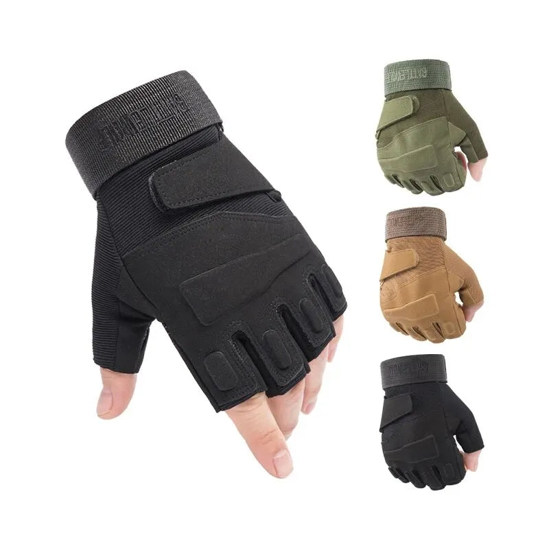 Outdoor Tactical Gloves – Half Finger for Sports & Combat