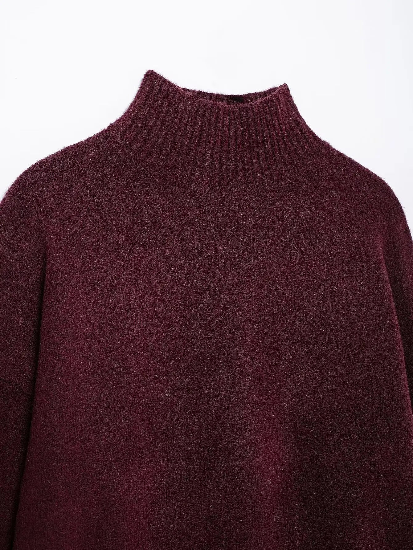 Pull ample à col rond pour femme