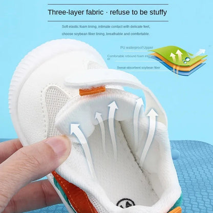Children's Soft Sole Non Slip Mesh Breathable Walking Shoes