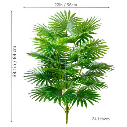 60-105cm Artificial Fan Leaf Tropical Decoration