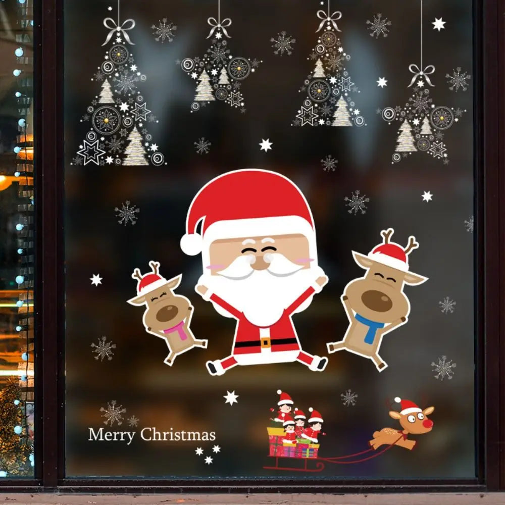 Fensteraufkleber „Merry Christmas Home Decor“ – Weihnachtsornament für festliche Geburtsgeschenke