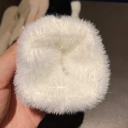 Gants en laine pelucheux pour écran tactile pour femmes