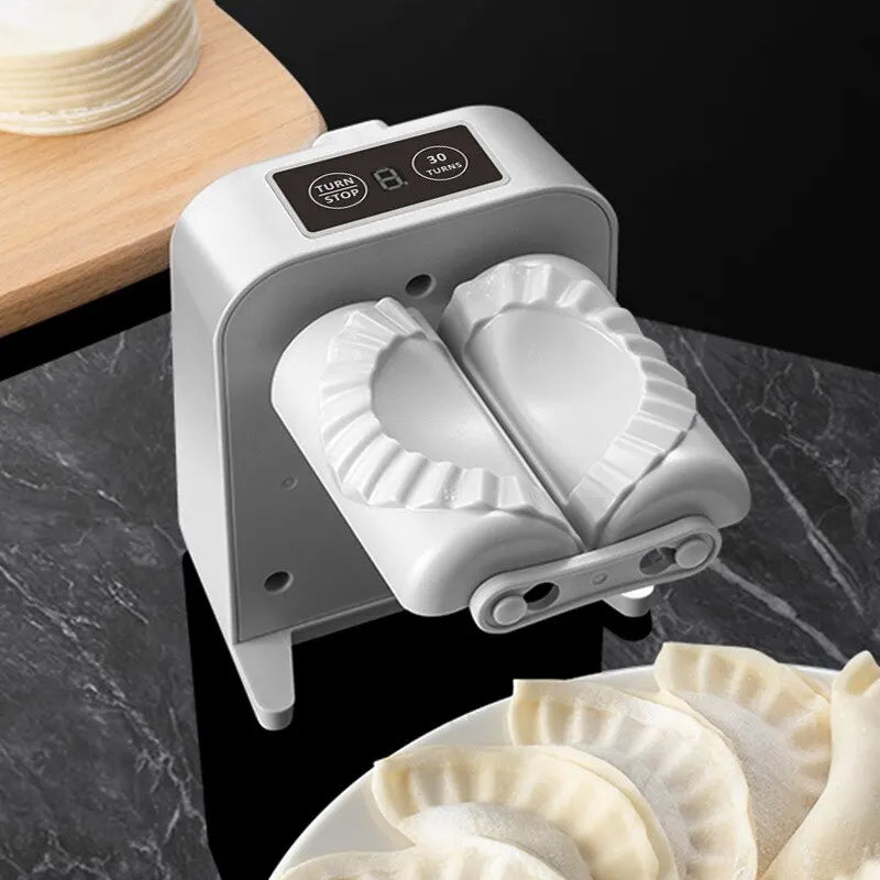 Machine à raviolis électrique avec cuillère et brosse