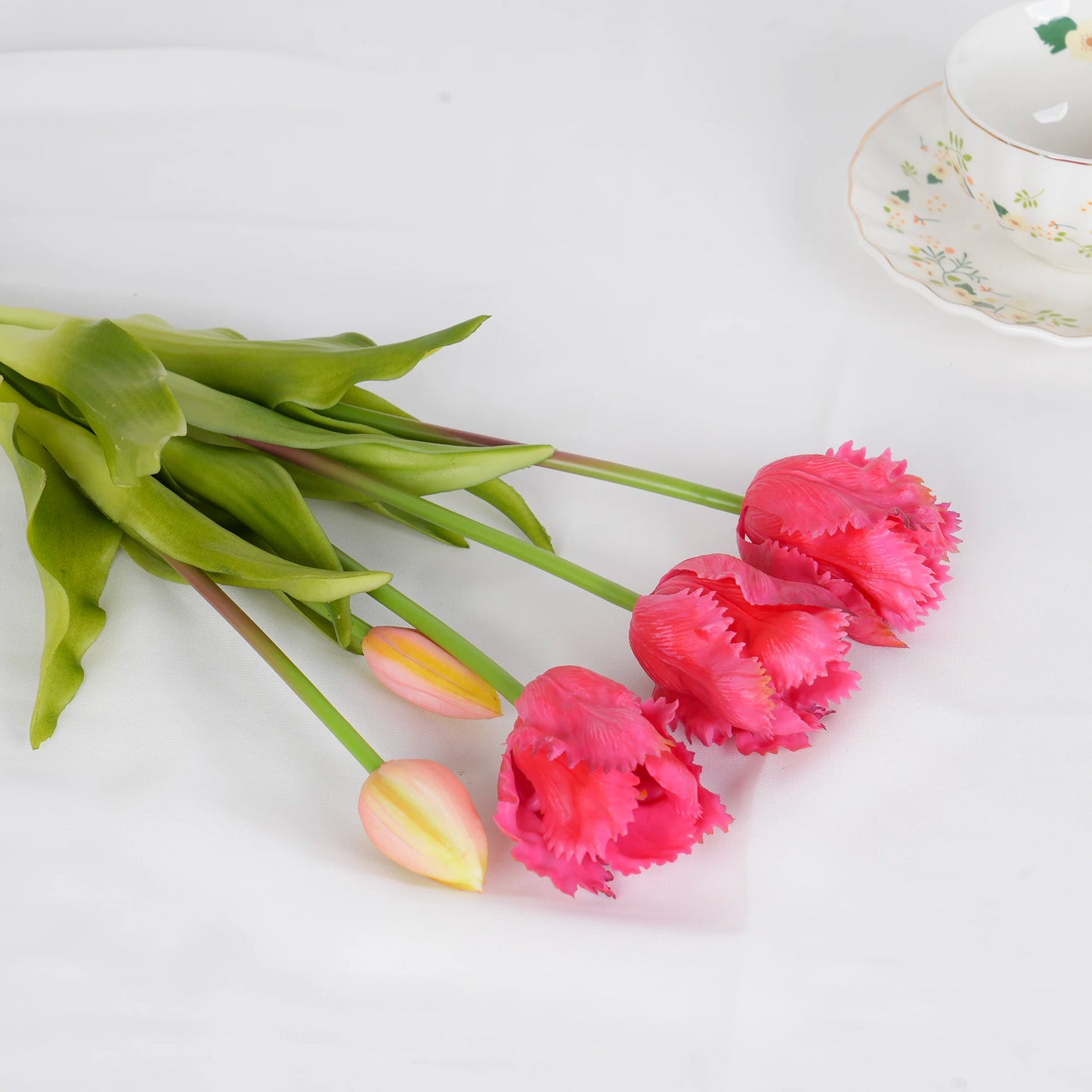 Parrot Wave Tulip Silicone Artificial Flowers