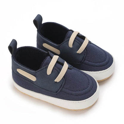 Newborn Baby Boys Leather Non-Slip Soft-Sole Infant Shoes