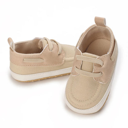 Newborn Baby Boys Leather Non-Slip Soft-Sole Infant Shoes
