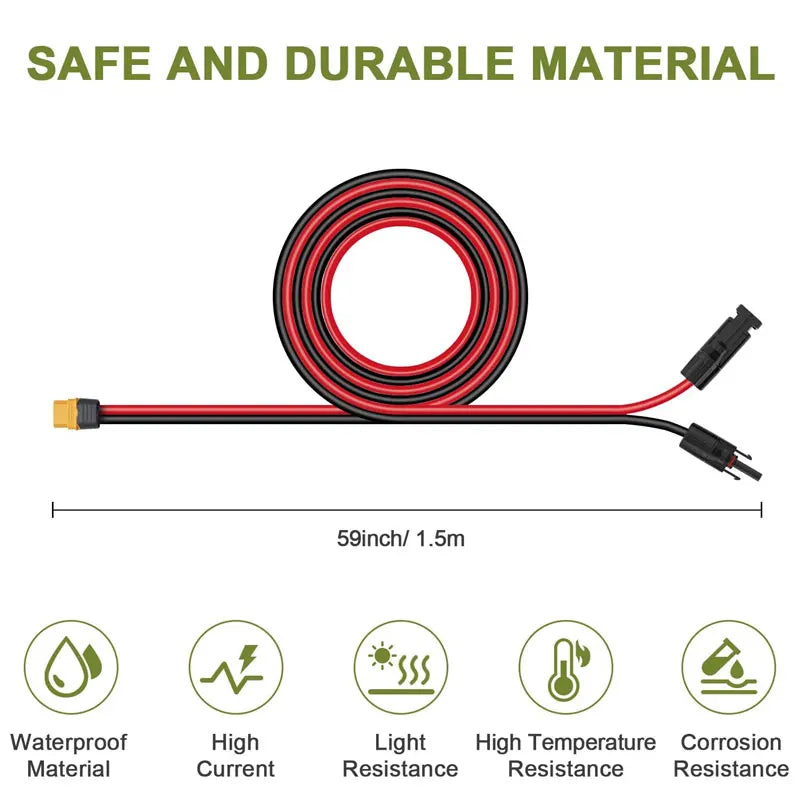 Solar Connector to XT60 Charging Cable