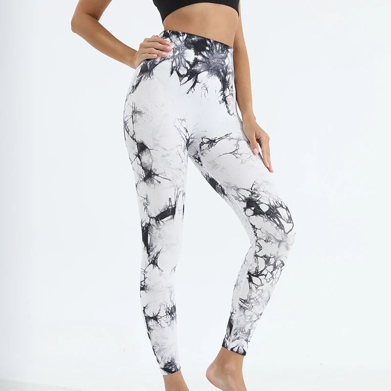 Women's Tie Dye Seamless Gym Leggings