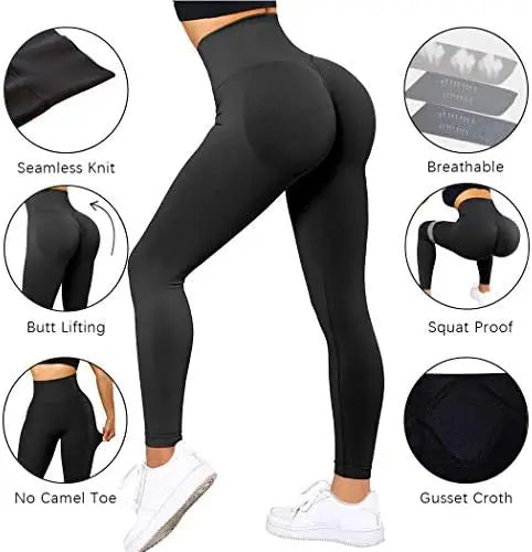 High-Waist Nude Yoga Sculpting Seamless Fitness Essential Pants