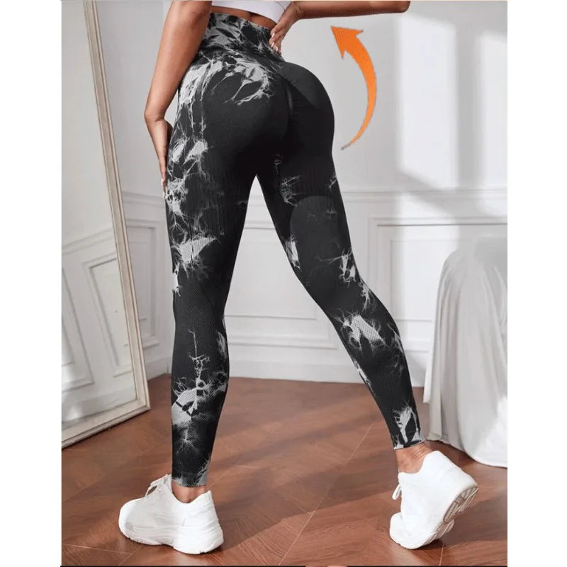 Seamless Tie-Dye Leggings: High-Fashion Fitness