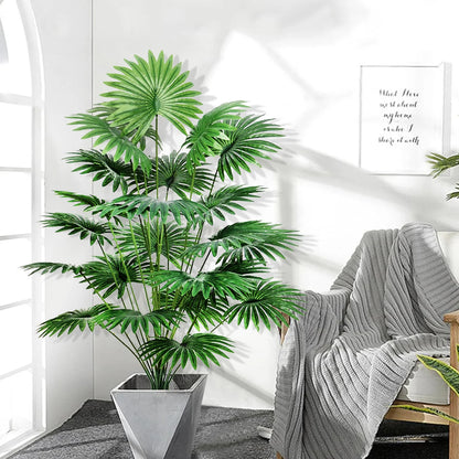 60-105cm Artificial Fan Leaf Tropical Decoration