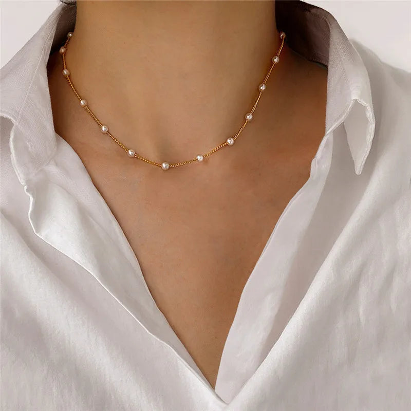 Women's Beads Neck Chain Necklace