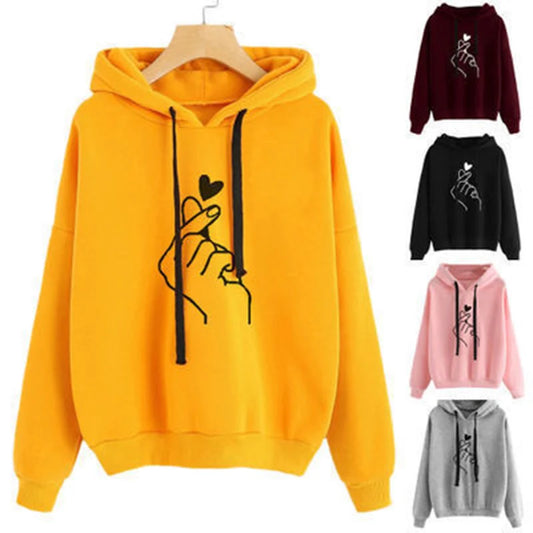 Autumn Fleece Hoodie Korean Fashion Sweatshirt