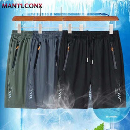 Solid Men's Beach Shorts | Quick-Dry Sports
