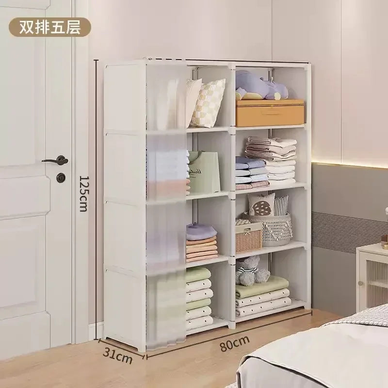 Dustproof Multi-layer Wardrobe Storage Rack