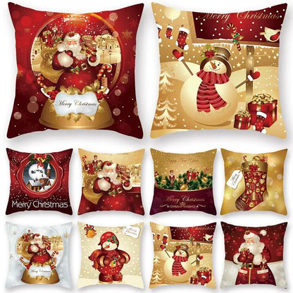 Housse de coussin de Noël 45 cm pour la décoration intérieure