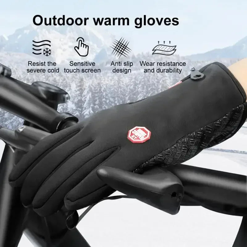 Unisex Touchscreen Fleece Winter Ski Gloves – Warm & Durable