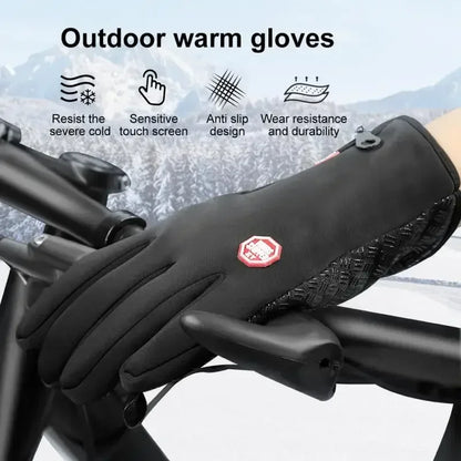 Unisex Touchscreen Fleece Winter Skihandschuhe – Warm &amp; Strapazierfähig
