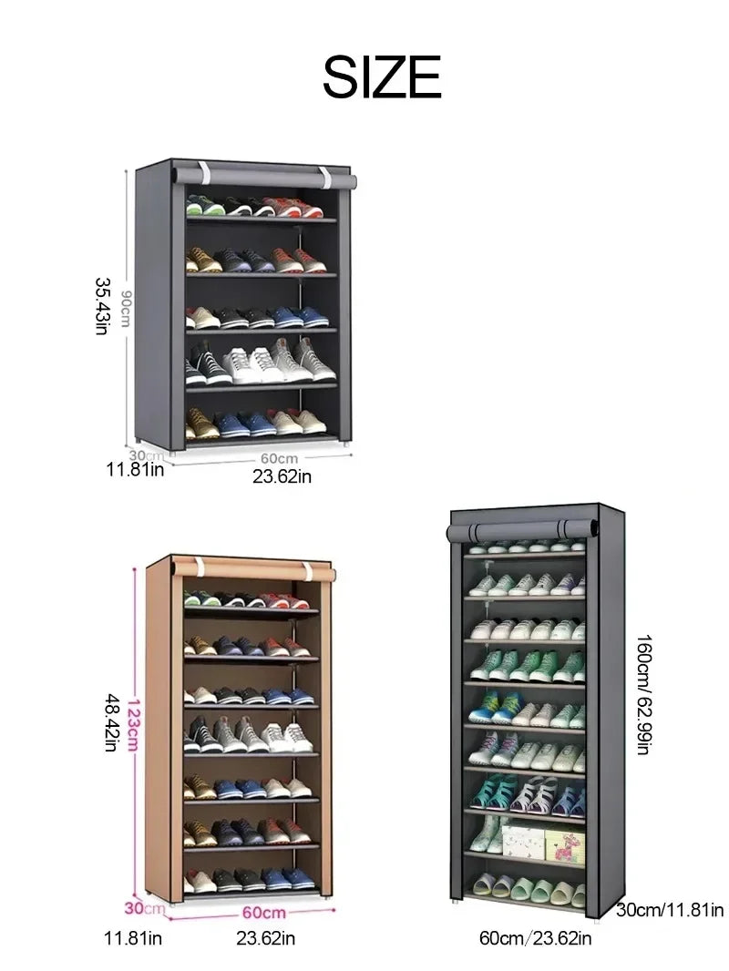 Armoire anti-poussière pour chaussures minimaliste