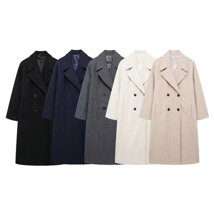 RARF European Double-Breasted Wool Coat