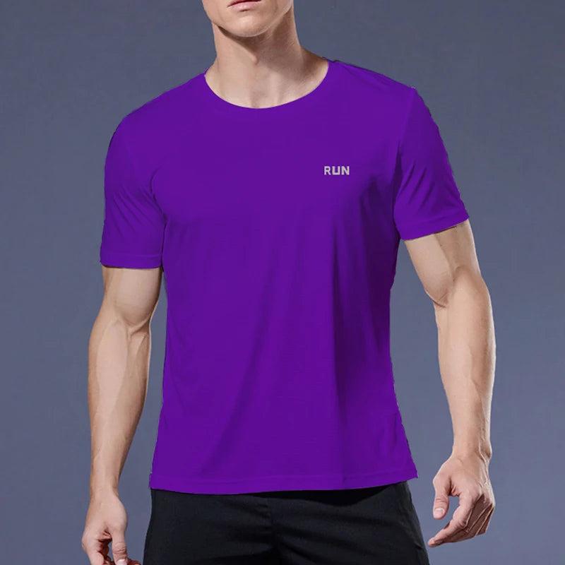 Kurzarm-T-Shirt für Herren zum Laufen und Fitnessstudio