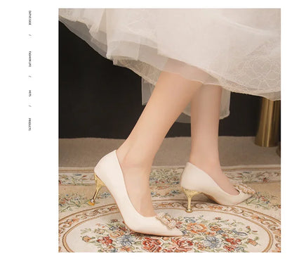 Women's Thin High Heeled Wedding Shoes