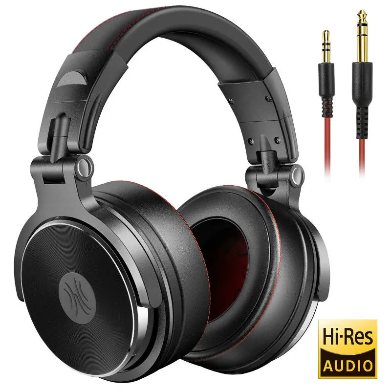 Wired Pro 50 DJ Headphones - Over Ear HiFi Monitor Music Headset Earphone