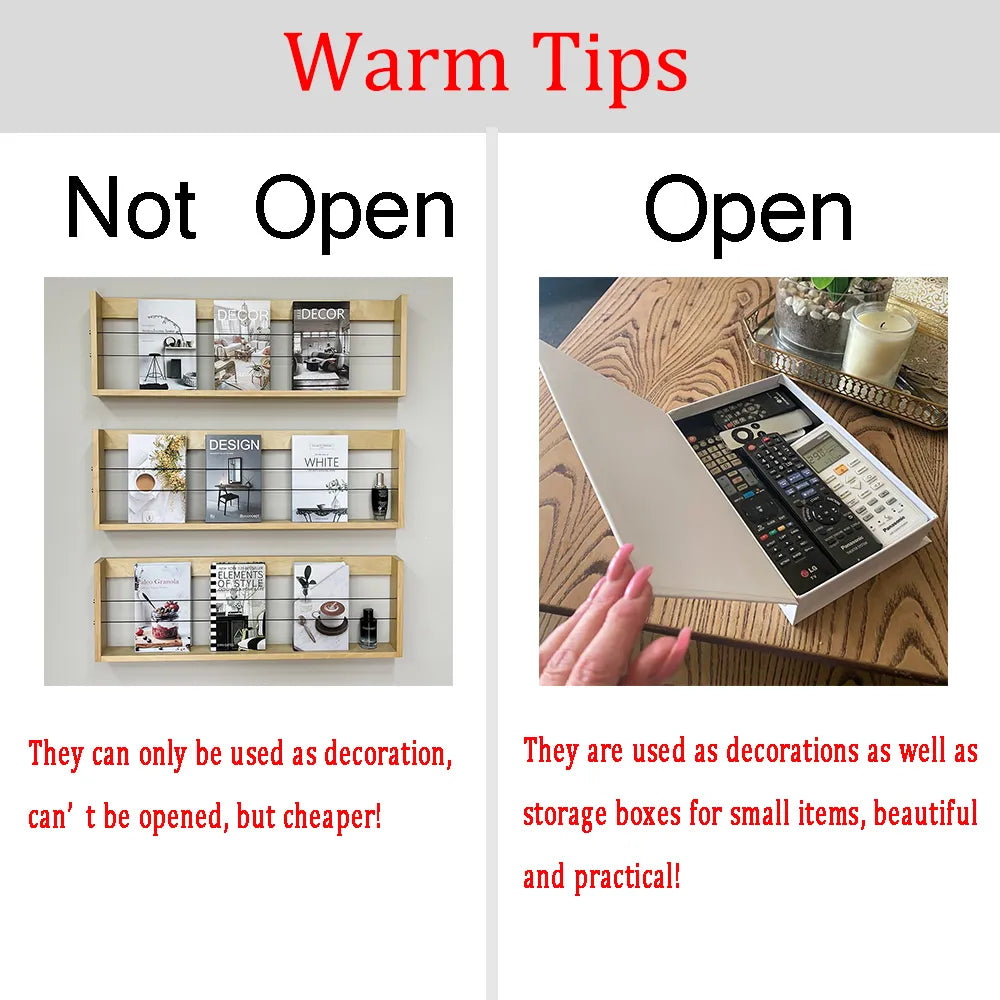 Rangement d'ornements de livres de simulation pour table basse