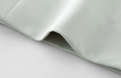 Amii Minimalism Spring Office Lady Blazer mit Spitzen-Tanktop mit V-Ausschnitt