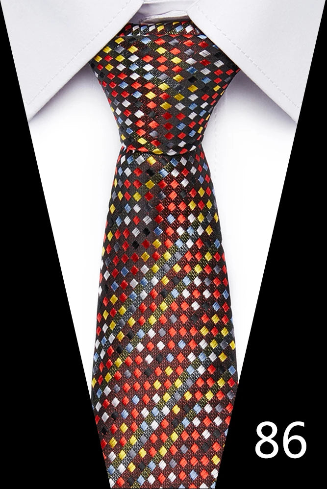 Handgefertigte blau-rot gestreifte Punktekrawatte für Männer