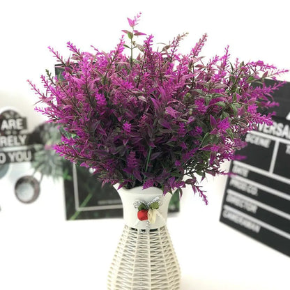 Bouquet de lavande artificielle pour mariage et décoration intérieure