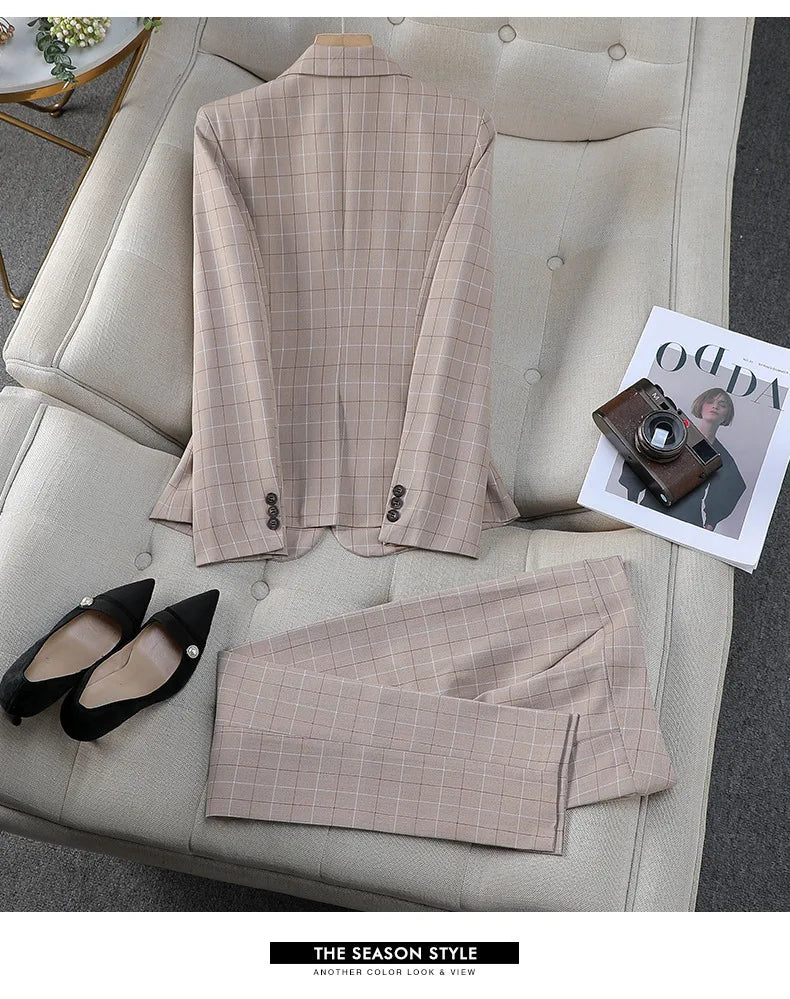 Hochwertige Blazer-Anzughose im britischen Stil für Damen