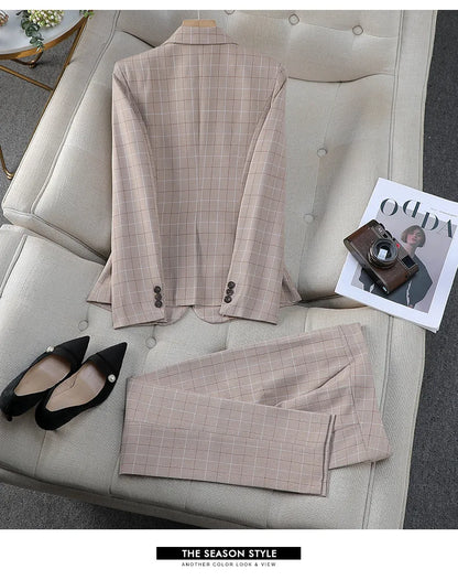 Hochwertige Blazer-Anzughose im britischen Stil für Damen