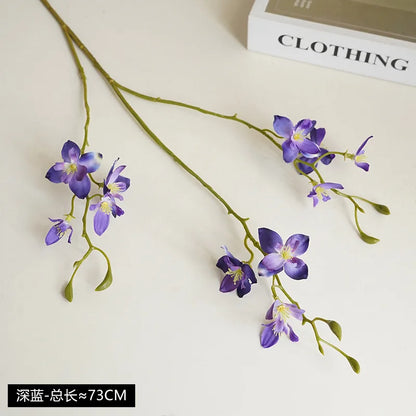 6Pcs 3-Fork Hyacinth Artificial Silk Flowers