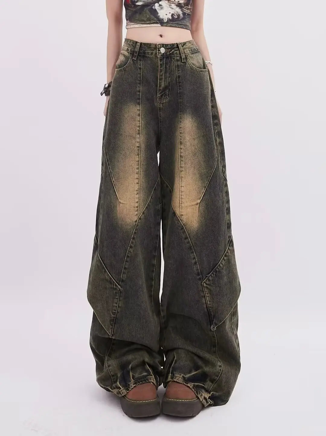 Women's Baggy High-Waist Denim Jeans