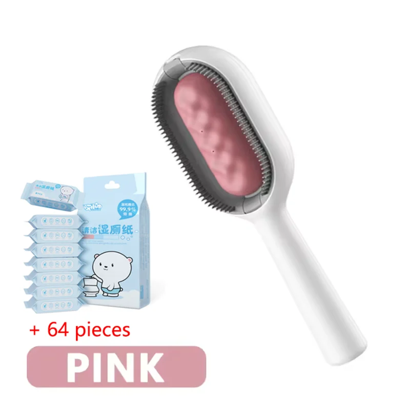 Doppelseitige Haarentfernungs-Massagebürste für Haustiere