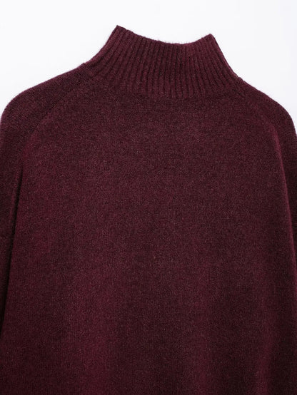 Pull ample à col rond pour femme