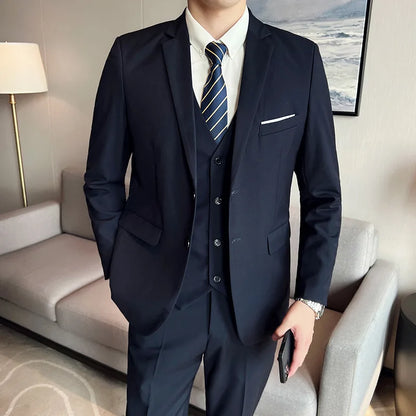 Business Wedding suit -  Banquet Handsome Men's 3-piece Set