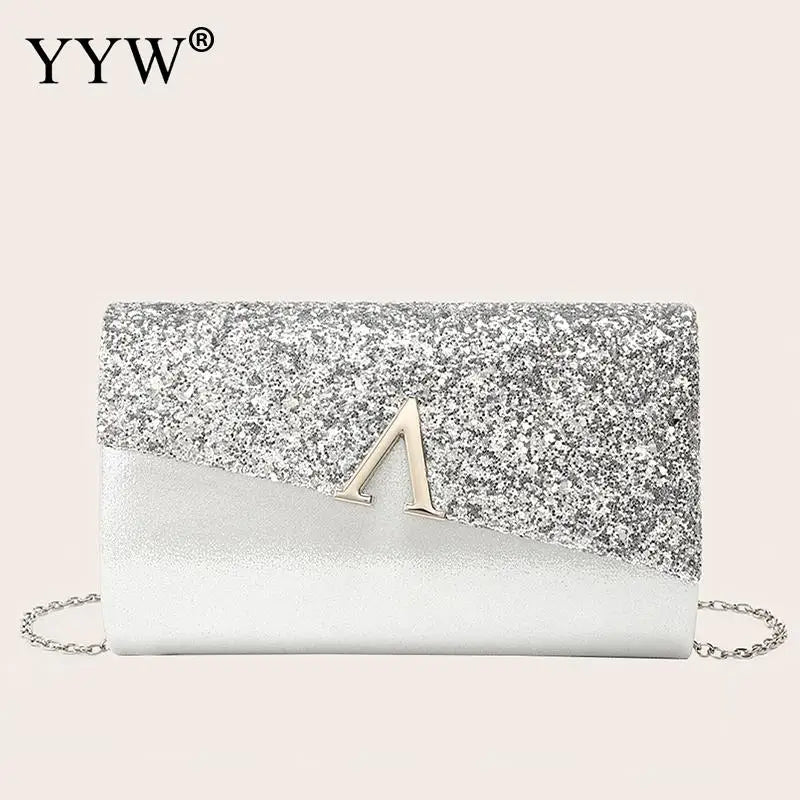 Sequins Women's Envelope Evening Bridal Purse