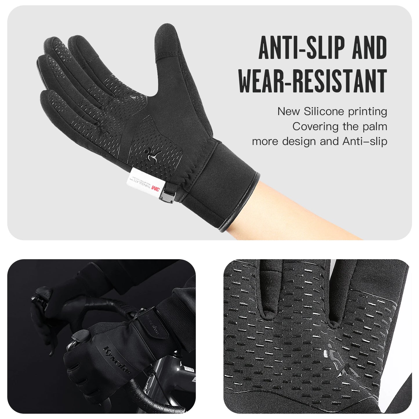 3M Thinsulate Waterproof Winter Cycling Gloves