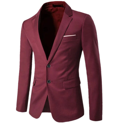 Blazer de costume d'affaires de haute qualité pour hommes - 9 couleurs